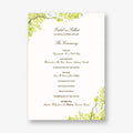 Spring Orchard Menu