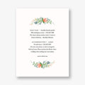Wrapped in Wildflowers Information Card