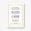 Pinstripe Border Wedding Invitation
