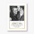 Thin Line Frame Save the Date Card