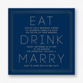 Eat Drink Marry Rehearsal Dinner Invitation