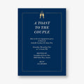 Champagne Border Engagement Party Invitation