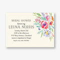 Watercolor Flowers Bridal Shower Invitation