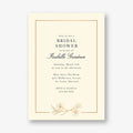 Cypress Flower Frame Foil Bridal Shower Invitation