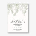 Hanging Vines Bridal Shower Invitation