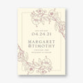 Blossom Border Save The Date Card