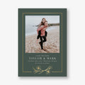 Cypress Flower Frame Foil Save The Date Card