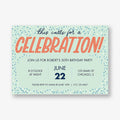 Celebration Birthday Party Invitation