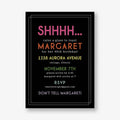 Shhhhh Birthday Party Invitation