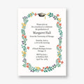 Bouquet Frame Graduation Invitation