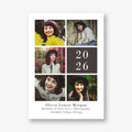 Multi Photo Grid Vertical Graduation Announcement