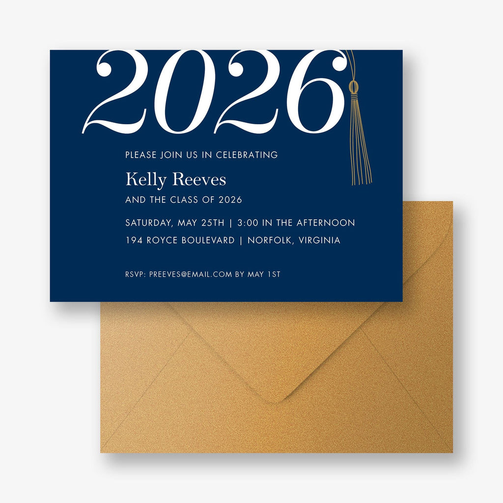 Tassel Graduation Party Invitation