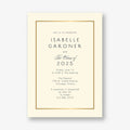Thin Line Graduation Party Invitation