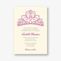 Tiara Quinceañera Invitation