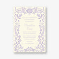 Floral Frame Quinceañera Invitation