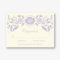 Floral Frame Quinceañera Response Card