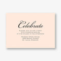 Chandelier Quinceañera Information Card