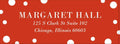 White Red Dots Return Address Label