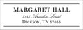 Diamond Monogram Return Address Label