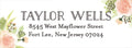Painted Floral Return Address Label