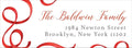 Ribbon Holiday Return Address Label