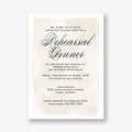 Chateau Rehearsal Dinner Invitation