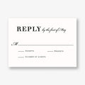 Chandelier Wedding Response Card