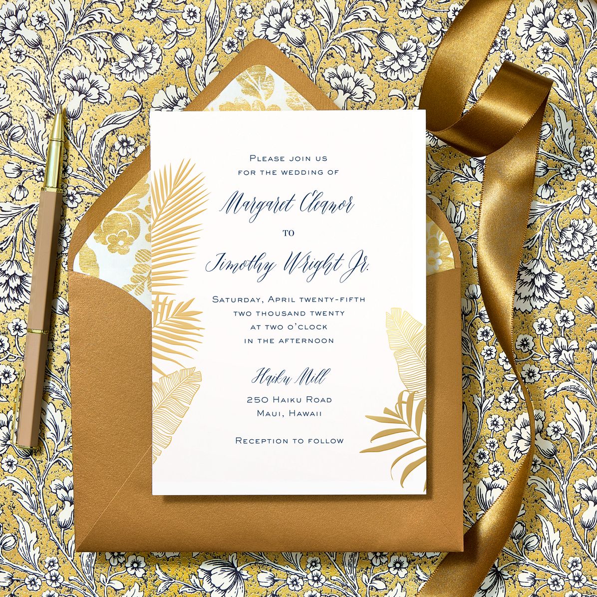 Palms Wedding Invitation