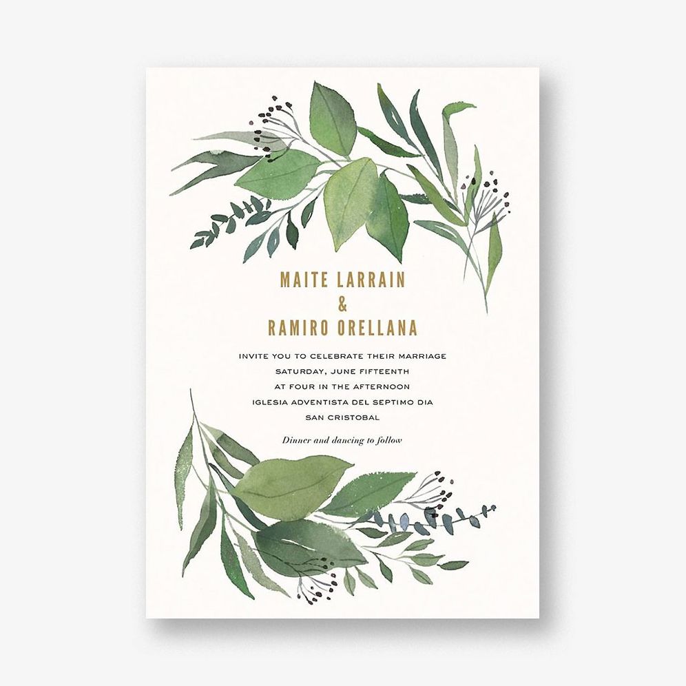 Laurel Wedding Invitation