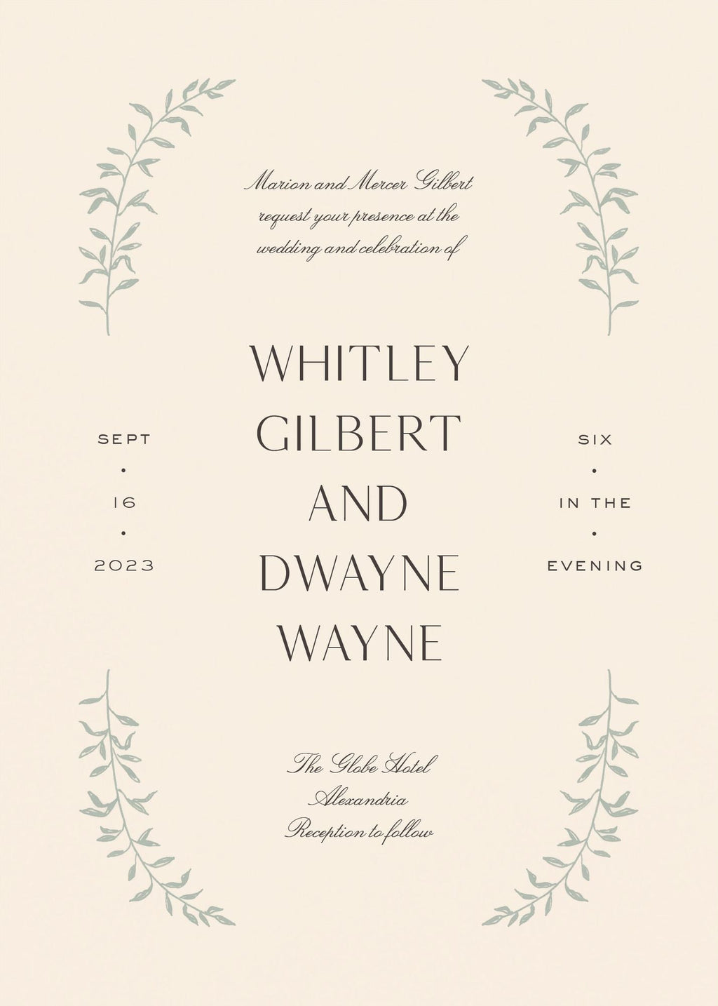 As Above Wedding Invitation