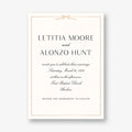 Bow Border Foil Wedding Invitation