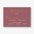 Simply Us Mauve Response Card