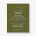Simply Us Green Information Card