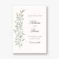 Untamed Grace Sage Save the Date Card