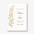 Untamed Grace Gold Save the Date Card