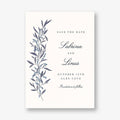 Untamed Grace Lapis Lazuli Save the Date Card