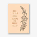 Wild Meadows Bellini Save the Date Card