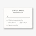 Botanical Wreath Monogram Response Card