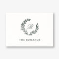 Botanical Wreath Monogram Stationery