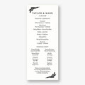 Black and White Floral Program