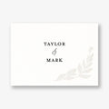 Black and White Floral Foil Stationery