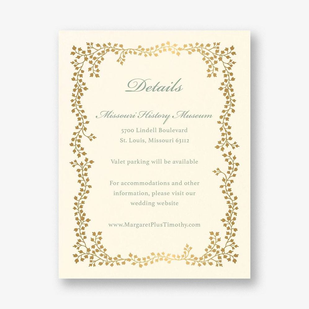 English Ivy Information Card