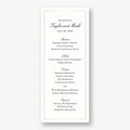 Timeless Elegance Menu