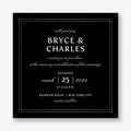 Duo Border Wedding Invitation