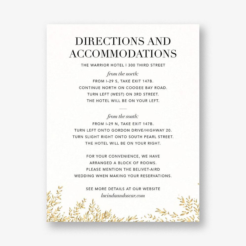 Leaves of Gold Information Card