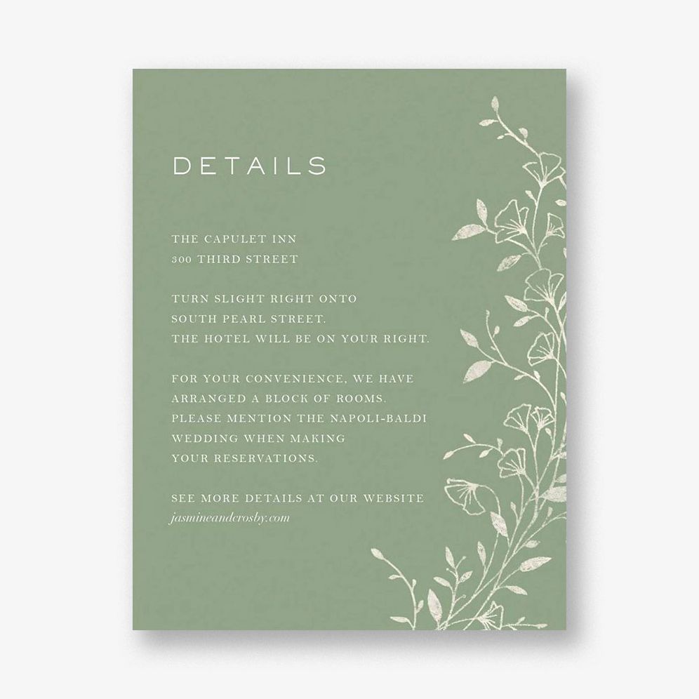 Cornelia Green Information Card