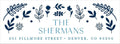 Blue Floral Hanukkah Return Address Label