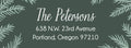 Playful Pine Boughs Holiday Return Address Label