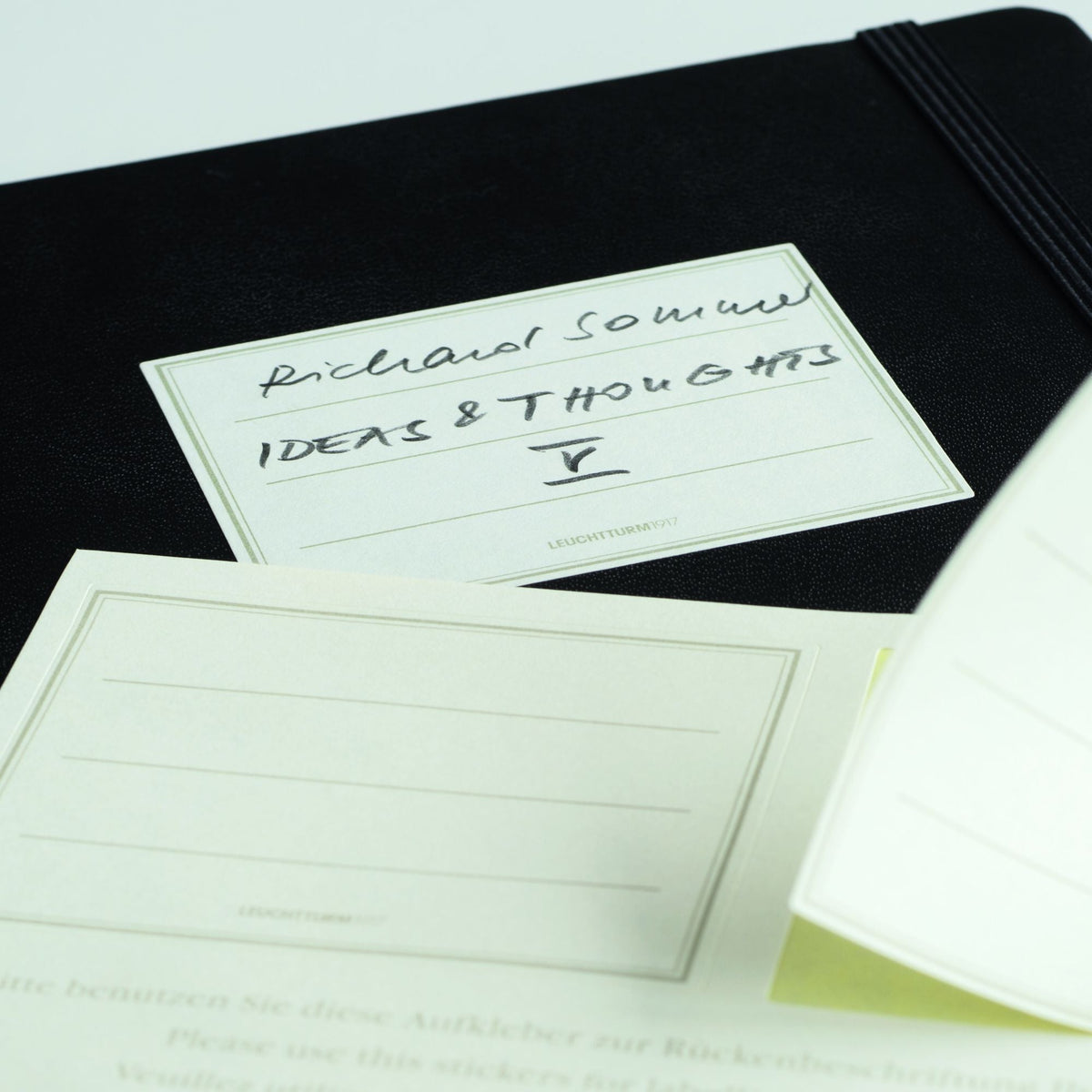Leuchtturm Black Ruled Page Hardcover Medium Notebook