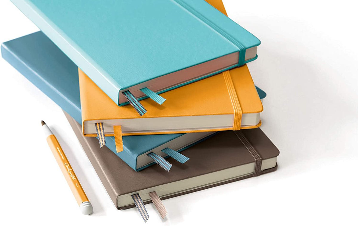 Leuchtturm Stone Blue Dotted Page Hardcover Medium Notebook